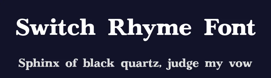 Switch Rhyme Font by Creatifontstudios — Serif Font — thumbnail 2