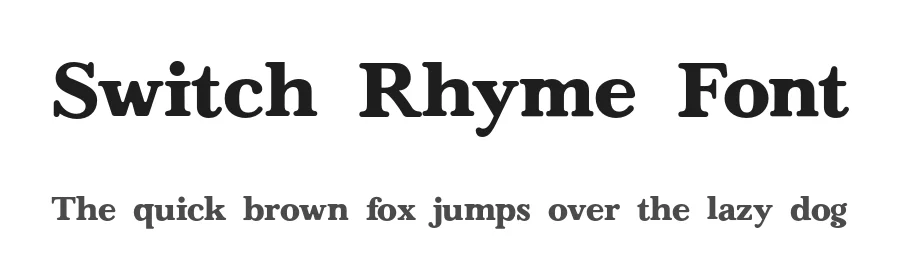 Switch Rhyme Font by Creatifontstudios — Serif Font