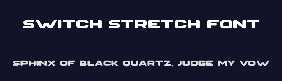 Switch Stretch Font by Maknastd — Display Font — thumbnail 2