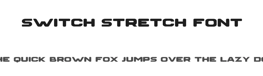 Switch Stretch Font by Maknastd โ Display Font