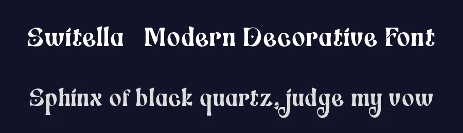 Switella – Modern Decorative Font by TypeClassHeroes — Decorative Font — thumbnail 2