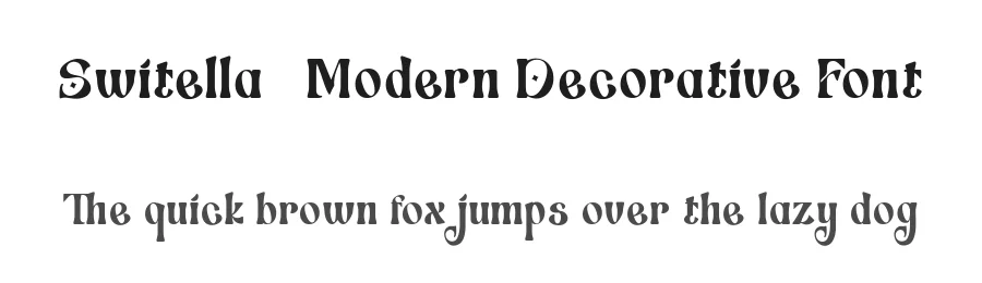 Switella – Modern Decorative Font by TypeClassHeroes — Decorative Font