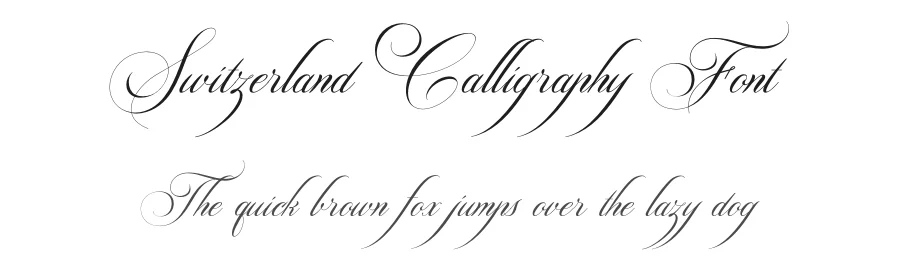 Switzerland Calligraphy Font by typeline studio — Script Handwritten Font