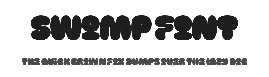 Swomp Font by Petar Acanski β Display Font