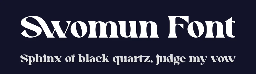 Swomun Font by tebaltipiss — Serif Font — thumbnail 2
