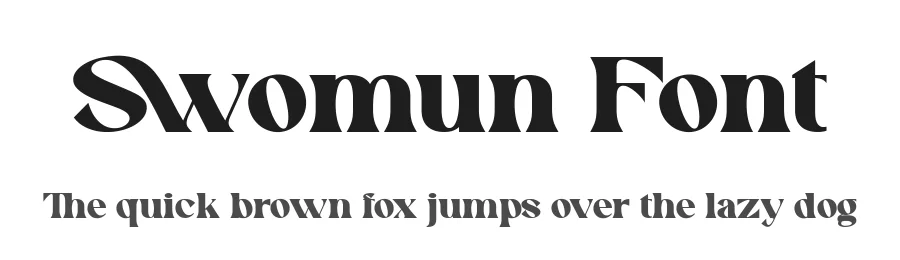 Swomun Font by tebaltipiss — Serif Font
