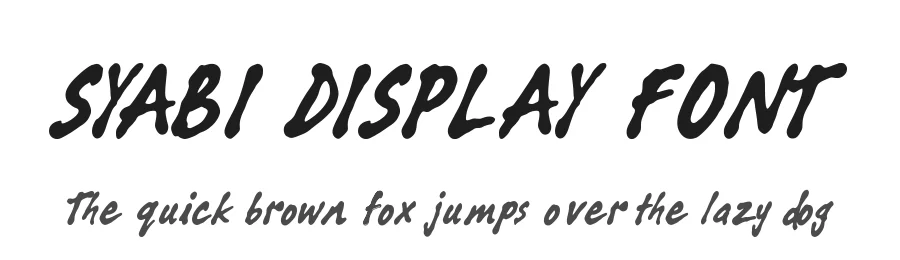 SYABI DISPLAY FONT by RYUTYPE — Decorative Font