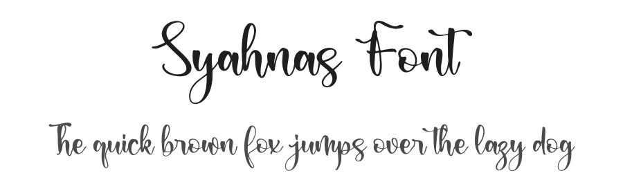 Syahnas Font by letterfabric — Script Handwritten Font