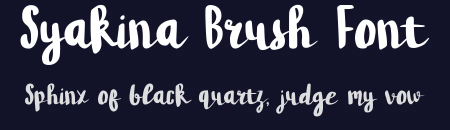 Syakina Brush Font by Typeface — Script Handwritten Font — thumbnail 2