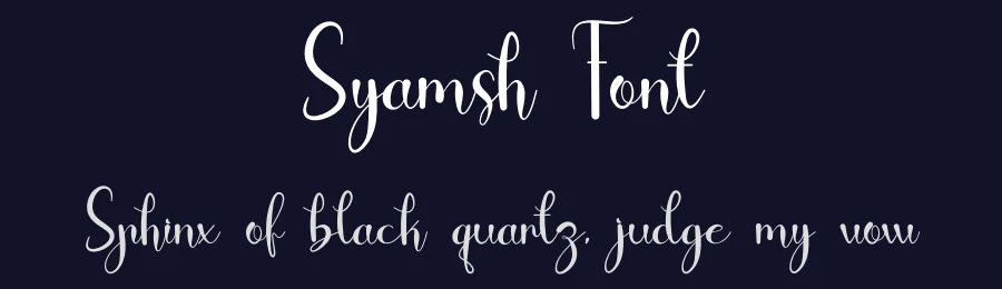 Syamsh Font by fahmistudio99 — Script Handwritten Font — thumbnail 2