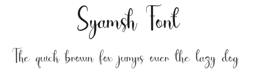 Syamsh Font by fahmistudio99 β Script Handwritten Font