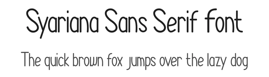 Syariana Sans Serif Font by kumsstudio — Sans Serif Font