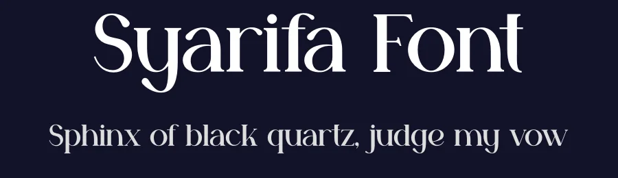 Syarifa Font by TokoPress — Serif Font — thumbnail 2