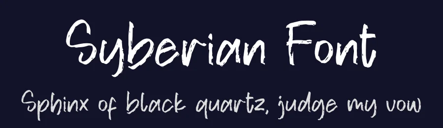 Syberian Font by perspectype — Display Font — thumbnail 2