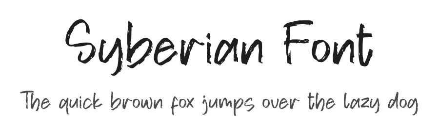 Syberian Font by perspectype — Display Font