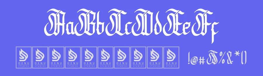 Syclone Font by Denustudios — Blackletter Font — thumbnail 3