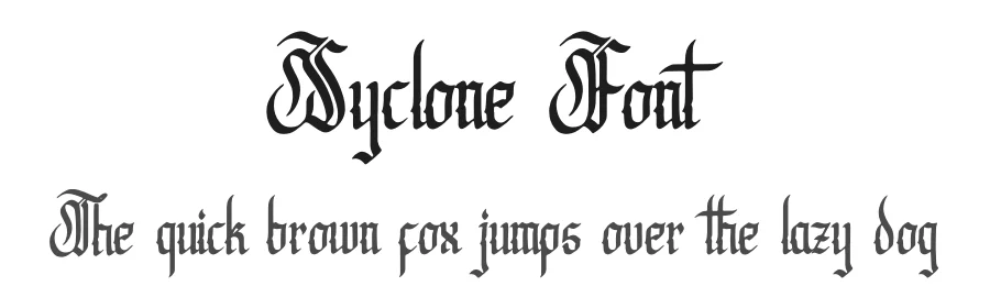 Syclone Font by Denustudios — Blackletter Font