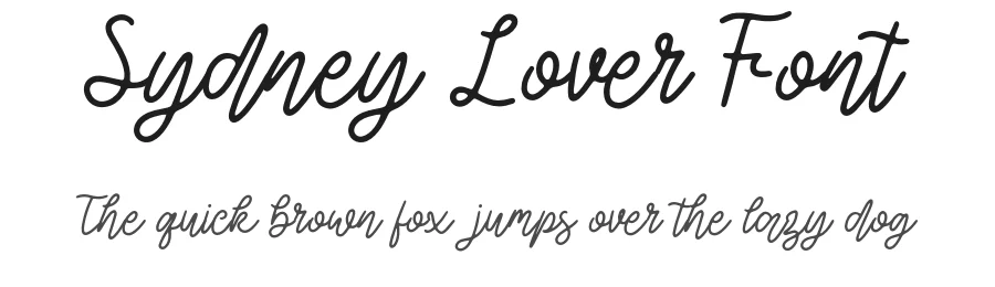 Sydney Lover Font by Forberas Foundry — Script Handwritten Font