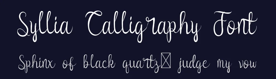 Syllia Calligraphy Font by edricstudio — Script Handwritten Font — thumbnail 2