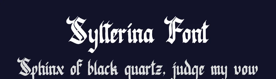 Sylterina Font by Denustudios — Blackletter Font — thumbnail 2