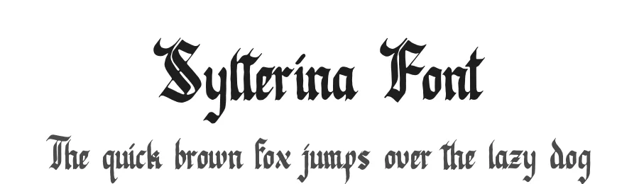 Sylterina Font by Denustudios — Blackletter Font