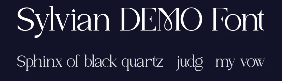 Sylvian DEMO Font by Say Studio — Display Font — thumbnail 2