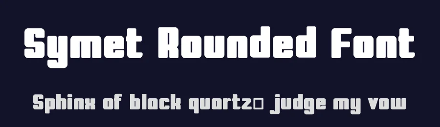 Symet Rounded Font by rainbombstudio — Blackletter Font — thumbnail 2