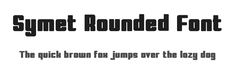 Symet Rounded Font by rainbombstudio — Blackletter Font