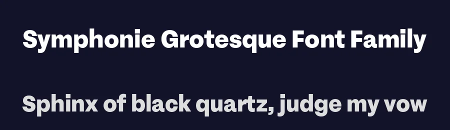 Symphonie Grotesque Font Family by Indian Type Foundry — Sans Serif Font — thumbnail 2