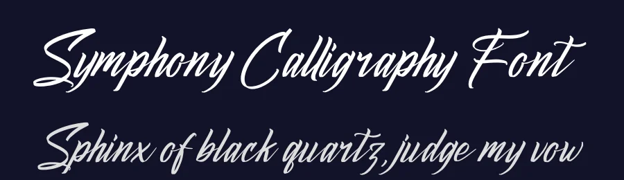 Symphony Calligraphy Font by perspectype — Script Handwritten Font — thumbnail 2