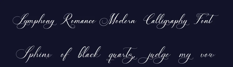 Symphony Romance Modern Calligraphy Font by GraphicSauce — Script Handwritten Font — thumbnail 2