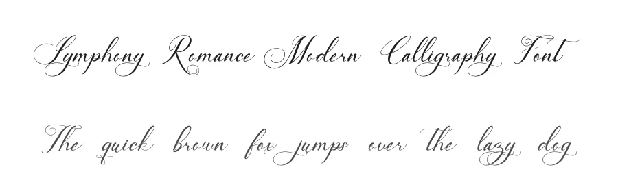 Symphony Romance Modern Calligraphy Font by GraphicSauce — Script Handwritten Font