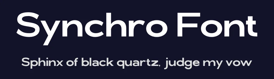 Synchro Font by Almeera Studio — Sans Serif Font — thumbnail 2