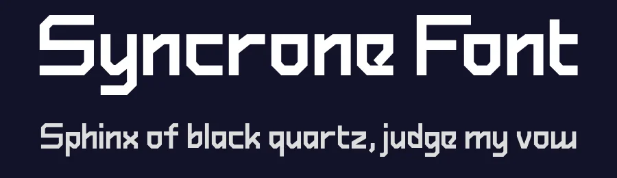 Syncrone Font by Julpik Artworks — Display Font — thumbnail 2