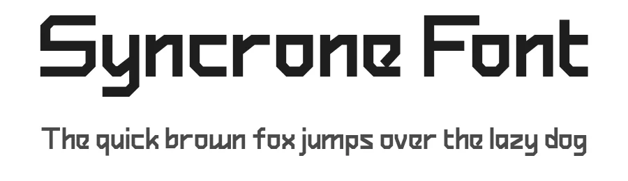 Syncrone Font by Julpik Artworks β Display Font