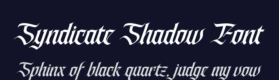 Syndicate Shadow Font by alit design — Blackletter Font — thumbnail 2