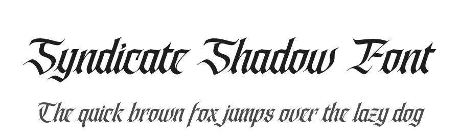 Syndicate Shadow Font by alit design — Blackletter Font