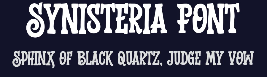 Synisteria Font by Gassstype — Display Font — thumbnail 2