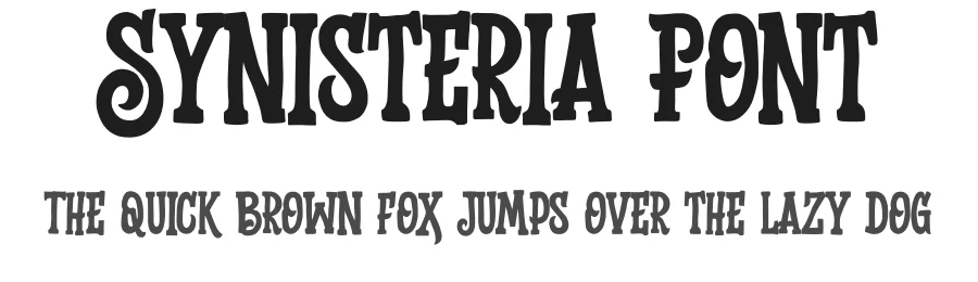 Synisteria Font by Gassstype — Display Font