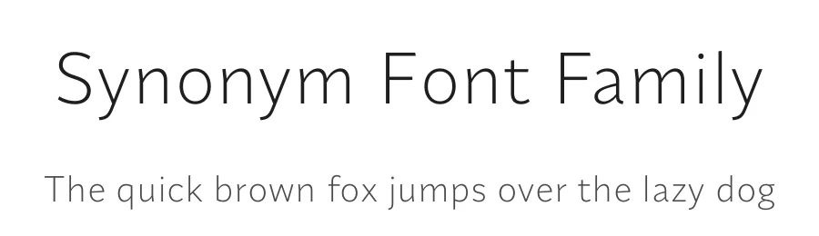 Synonym Font Family by Indian Type Foundry β Sans Serif Font