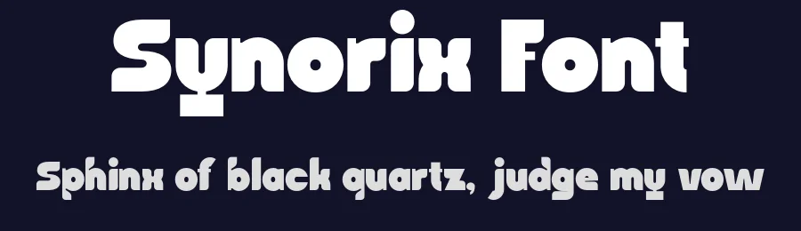 Synorix Font by roomspace.cl — Decorative Font — thumbnail 2