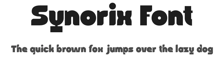 Synorix Font by roomspace.cl — Decorative Font