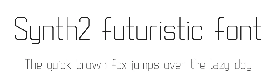 Synth2 futuristic font by taras.pasternak — Display Font