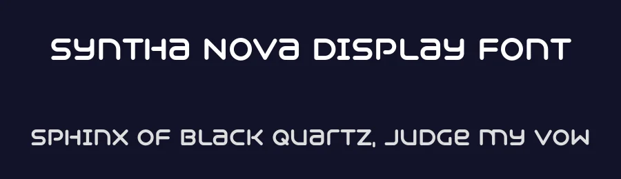 Syntha Nova Display Font by Ivan Filipov — Sans Serif Font — thumbnail 2