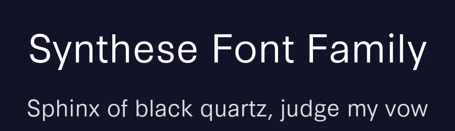 Synthese Font Family by Production Type — Sans Serif Font — thumbnail 2