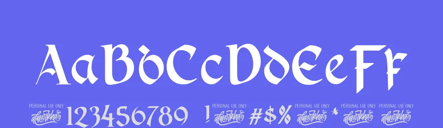 Synthetic Stone Font by Almarkha Type — Blackletter Font — thumbnail 3