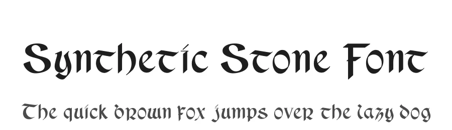 Synthetic Stone Font by Almarkha Type — Blackletter Font