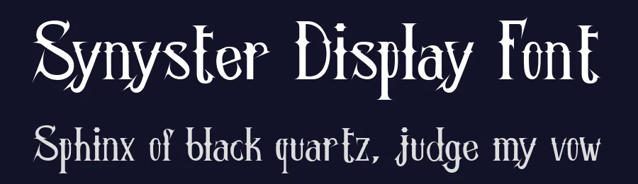Synyster Display Font by No Feelings Studio — Decorative Font — thumbnail 2
