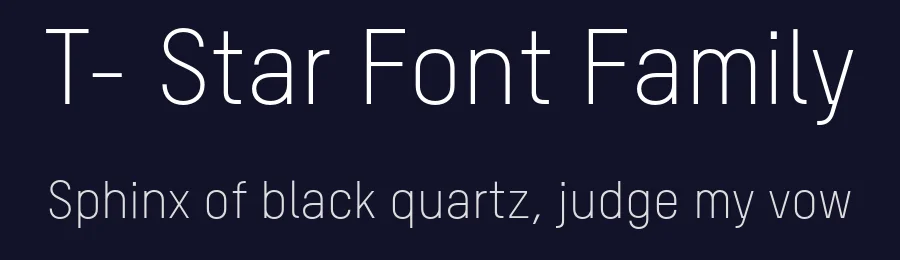 T- Star Font Family by Michael Mischler — Sans Serif Font — thumbnail 2