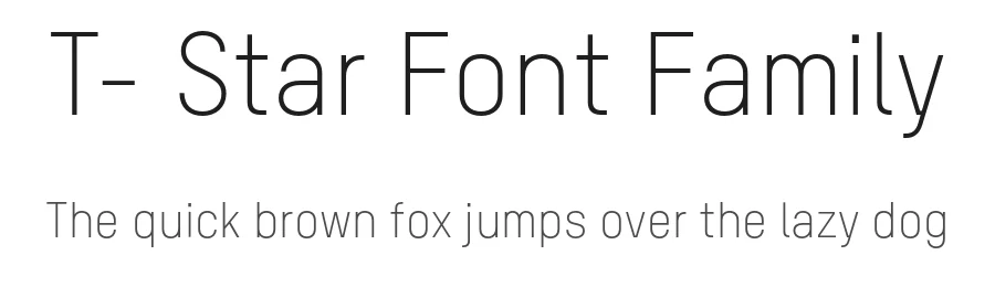 T- Star Font Family by Michael Mischler β Sans Serif Font